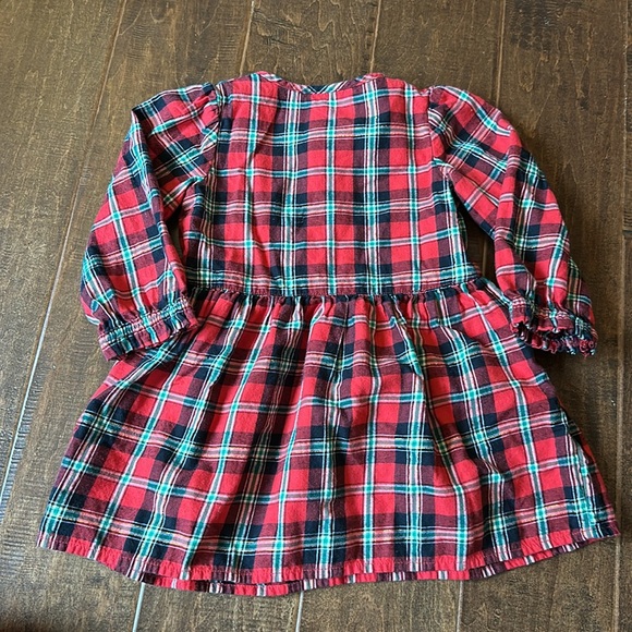 Cat & Jack Plaid Christmas Dress, 2T - Picture 2 of 3